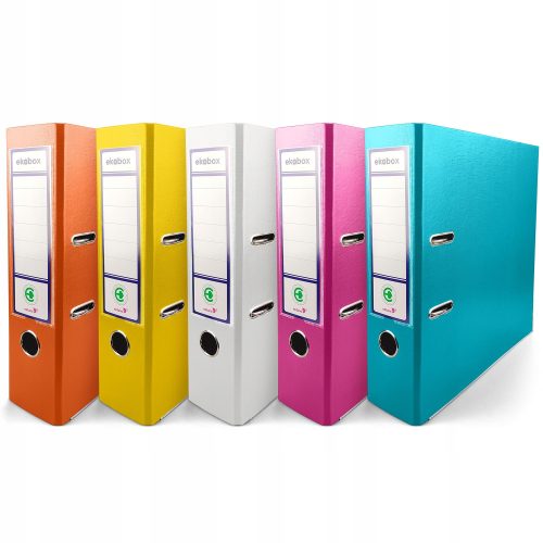  Ekobox-Binder 80mm 5 Stk. intensive Farben