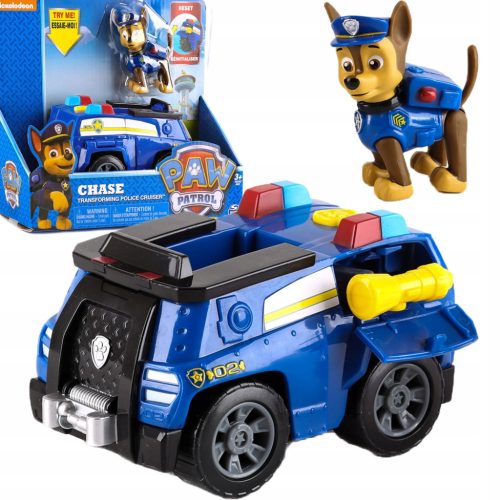  PAW PATROL VERWANDELT EIN POLIZEIWAGEN + VERFOLGUNGSFIGUR
