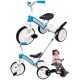  FIRST BIKE ELITE+ BLAU dreirädriges Fahrrad für Kinder im Alter von 2, 3, 4 Jahren