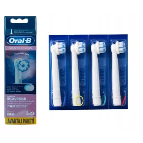  4 ORAL-B Braun SENSITIVE CLEAN ORIGINAL-SPITZE