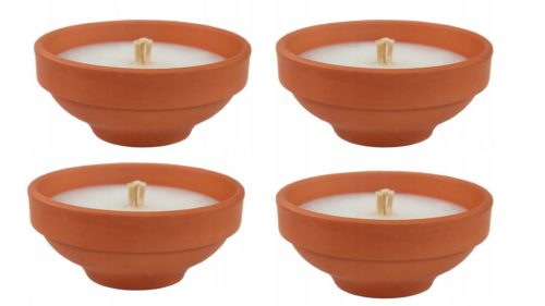  Klassische gegossene Outdoor-Keramikkerze OPEN WINDY CLAY 1 Stk
