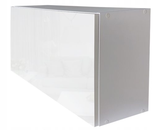 Hängender Badezimmerschrank, 60°-Glanz, Deckel mit Klickverschluss