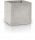  Polnix-Blumentopf, 16 cm x 16 x 14 cm, Durchmesser 16 cm, Betontöne in Grau und Silber