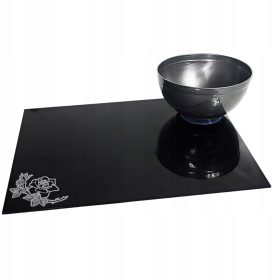  GROßE STANDKERZEN MIT BLUME, ACRYLGLAS