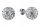  Ohrringe aus 925er Silber, 10 mm große Swarovski-Kugeln