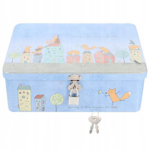  Blechkanister, Schmuck-Organizer, Schloss, Geschenkglas, Lebensmittel