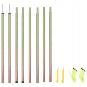  vidaXL Gartensegelstangen Verzinkter Stahl 200 cm 2 Stk.