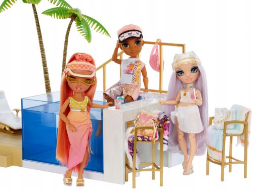  Rainbow High Farbwechsel-Pool- und Beachclub-Spielset