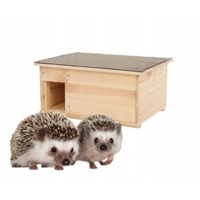    Hölzernes Igelhaus, Nistkasten, Unterschlupf, Nest, GROßES ECO-SOLID