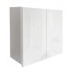 Hängender Badezimmerschrank 70 cm GLOSS WHITE bis