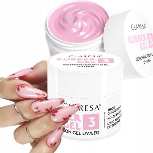  CLARESA RUBBER GEL AUFBAUGEL MIT THixotropie - 3 - 45 g