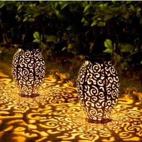  Solar-Pendelleuchte Oxyled schwarz 22 cm 2 Stk.