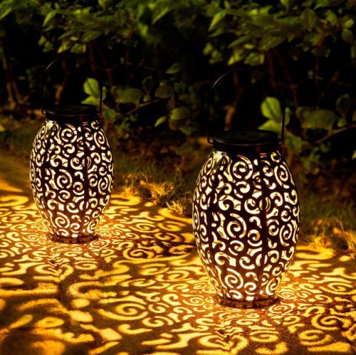  Solar-Pendelleuchte Oxyled schwarz 22 cm 2 Stk.