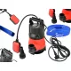  Heidmann Tauchpumpe 1600 W 8000 l/h + Geko G70006 PVC-Schlauch 1" 20m