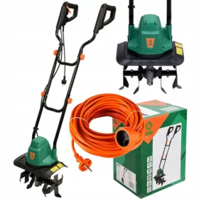    Yato Rototiller 45 cm 1500 W 0 PS + Geko Gartenverlängerungskabel 10 m 1 Stk