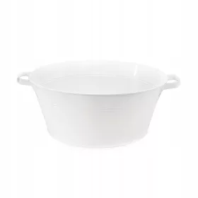    Asprod Blumentopf 61 cm x 61 x 24,5 cm Durchmesser 51 cm Weißmetall