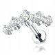  HELIX LABRET OHRRING ZIRKONIA SILBER TITAN 1,2/6