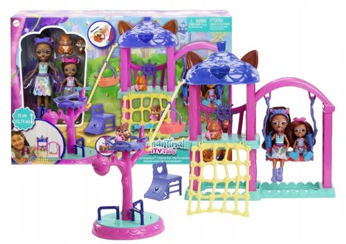  EnchanTimals Friends Spielplatzset mit 2 Puppen und 2 Tieren HHC16