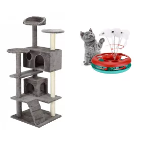    Hoher Kratzbaum, Bett, Kratzmatten, Kratzbaum, Pethausturm 101 - 160 cm