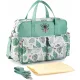  KINDERWAGEN-ORGANISATOR-TASCHE FÜR MUTTER, VATI, MUSTER, FARBEN, FLAMMENBLÄTTER 3in1