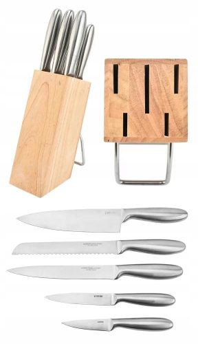 Küchenmesser-Sets Set Elitehoff Premiummesser im Block, 5-tlg.