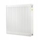Stahlplattenheizkörper Diamond 2500 W weiß 1200 x 600 x 102 mm - seitlicher Anschluss
