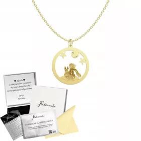    Goldkette Kleiner Prinz 925 Kette Geschenk Frau KOSTENLOSE GRAVUR