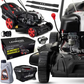    BENZINMÄHER MIT LEHMANN-ANTRIEB 51CM ÖL MIT 2 KLINGEN BRIGGS-MOTOR 60L