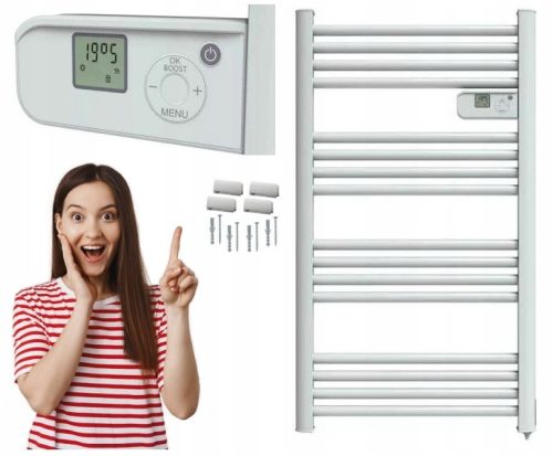  Elektrischer Badezimmerheizkörper ELEKTROHEIZKÖRPER LADDER LUX LCD 500W LUX 500 W 550 x 980 mm weiß