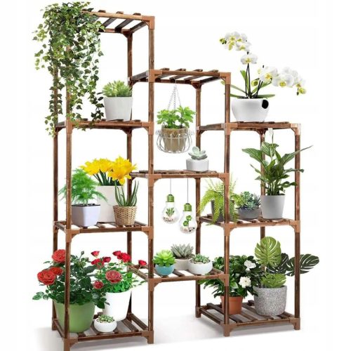 Multifunktionaler Holzblumenständer für Innenräume – Stabil und Stilvoll