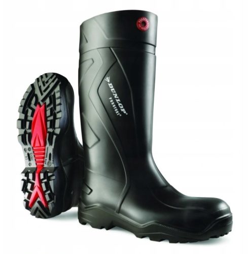 Dunlop DRS-Purofort Gummi-Arbeitsstiefel, schwarz, Größe 44, Größe 44