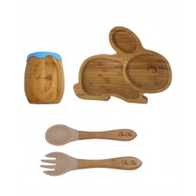  Set mit Saugnapf + Becher + Bambusbesteck 6m+ BLW Chichi