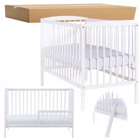  Drewex Holzbett 65 x 124 cm weiß