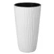  Galicja Blumentopf 28 cm x 28 x 49,5 cm Durchmesser 28 cm Kunststoff weiß