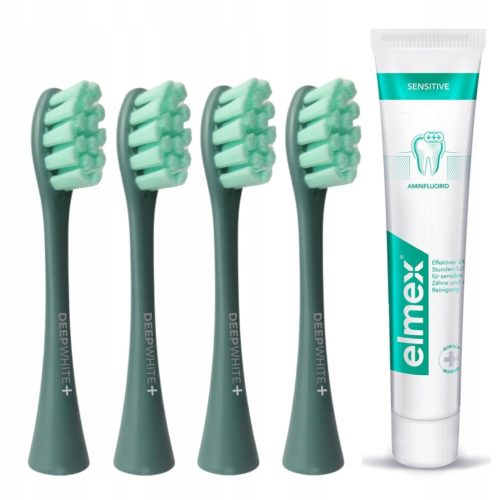  4x Patronen für Oclean X PRO Z1 AIR2 Pw09 Ersatz grün + ELMEX SENSITIVE