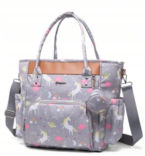  LEQUEEN TASCHEN-RUCKSACK-ORGANISATOR FÜR EINEN KINDERWAGEN FÜR MUTTER, VATI, PEGASUS-EINHORN