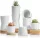  Blumentopf T4 6,5 cm x 6,5 x 5 cm Durchmesser 6,5 cm Keramik weiß