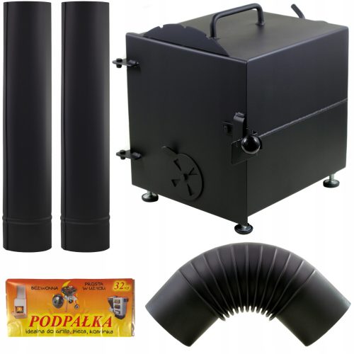  Kamin für Räucherofentrockner dicker STAHL 2mm + Rauchrohre + Bogen SET
