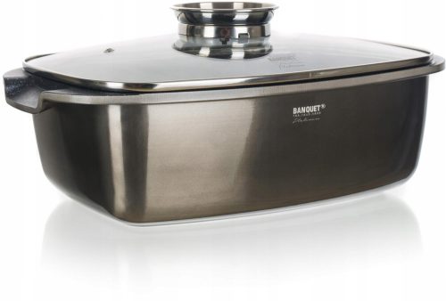 Bratpfannen und Backbleche Antihaftbeschichteter Bräter Banquet Metallic Platinum 5,7 l