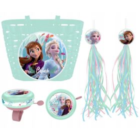  Gefrorener Fahrradkorb 20 x 14 cm blau