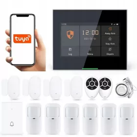   DRAHTLOSER ALARM mit LCD 4,3' GSM WiFi SMS TUYA SMART TÜRKLINGEL IN POLNISCH
