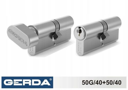 GERDA LOCK23 Schlosseinsatz 50G/40+50/40 SATIN