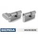 GERDA LOCK23 Schlosseinsatz 50G/40+50/40 SATIN