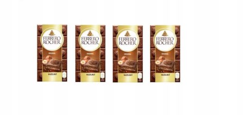 Ferrero Rocher Original Pralinen, 4er Pack x 90g - Mit Haselnüssen & Milchschokolade