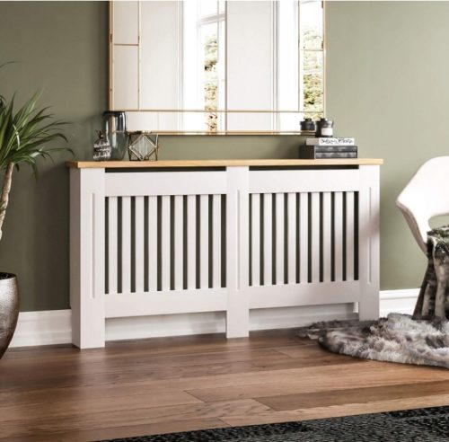 Heizkörperabdeckung Heizkörperabdeckung, MDF-Platte, 152 x 83,3 cm, weiß