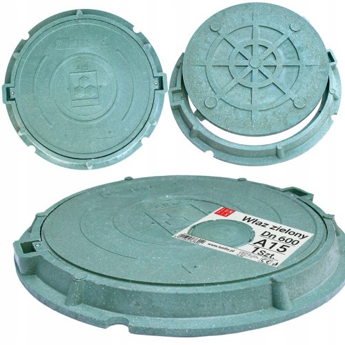 Schachtdeckel für Klärgrubenrohr 60cm 1,5t A15