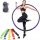  Straffender Hula-Hop-Hoop-Reifen in Lila-Graphit + Bn-Sportbänder
