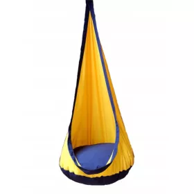 Schaukel-Hängematten-Kokon GELB-GRAU, Schaukelsitz