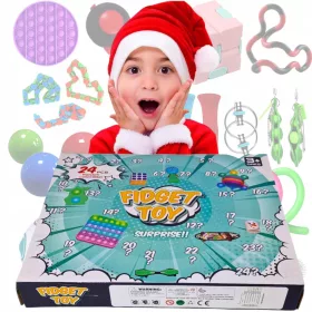    ADVENTSKALENDER FIDGET TOYS ANTI-STRESS LOGISCHES SPIELZEUG GNIOTEK 24 Stk