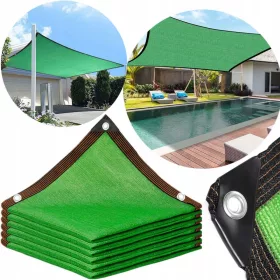    Gartensegel 2500 x 150 cm aus Kunststoff + AUFKLEBER „NICHT WERFEN“.